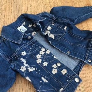 Baby Gap Jean Jacket w/Flowers